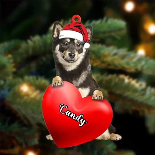 Vista 119 de Adornos de Navidad personalizados para perros, nombre personalizado, adorno de Malamute de Alaska, adornos acrílicos, regalos de Navidad, amantes