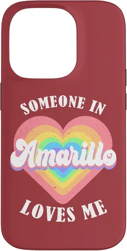 Vista 17 de Someone in Amarillo Loves Me City Heart Case for iPhone 17