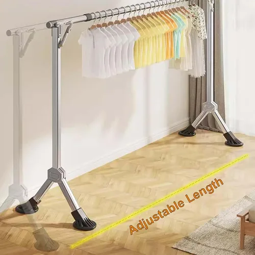 Vista 3 de YSUEFIJO Clothes Drying Rack for Laundry, Adjustable and Foldable Drying Rack, Stainless Steel Clothes Drying Rack, Heavy Duty Laundry Hanger Dryer