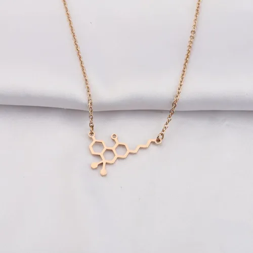 Vista 3 de TGBJE THC Molecule Collar CBD Collar Pot Lovers Gift Cannabis 420 Science Chemistry