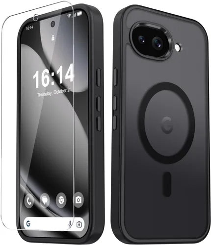 Vista 783 de Funda para Google Pixel 10 Pro XL, cubierta magnética mate, color negro Fit for MagSafe, Screen Protector included, Shockproof Military Grade
