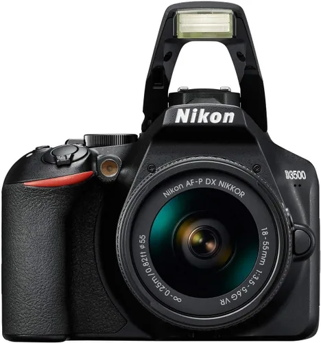 Vista 2 de Nikon D3500 con AF-P DX NIKKOR 18 – 55 mm f/3.5 – 5.6 G VR Negro