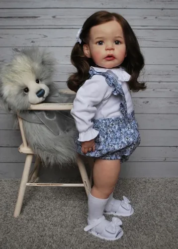 Vista 2 de cosheng Muñecas realistas de bebé Reborn de 24 pulgadas, muñeca Reborn realista recién nacida, de vinilo suave, juguete para niños a partir de 3 años