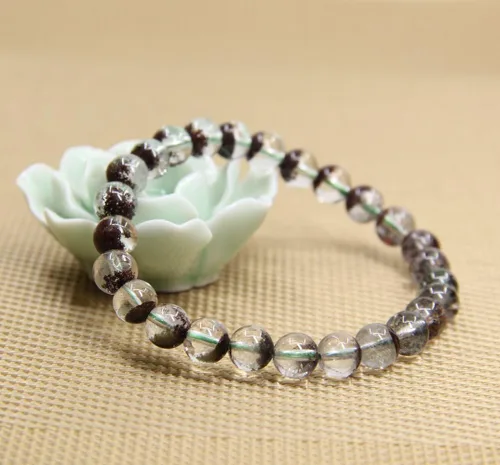 Vista 118 de Amandastone Pulsera elástica de cuentas redondas de 0.315 in con piedras preciosas naturales de 7 pulgadas