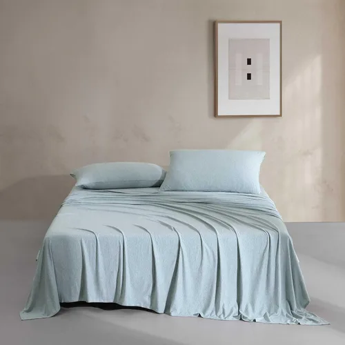 Vista 2 de Calvin Klein - Juego de sábanas de tamaño individual, ropa de cama de mezcla de algodón naturalmente suave - Sábanas con funda de almohada a juego