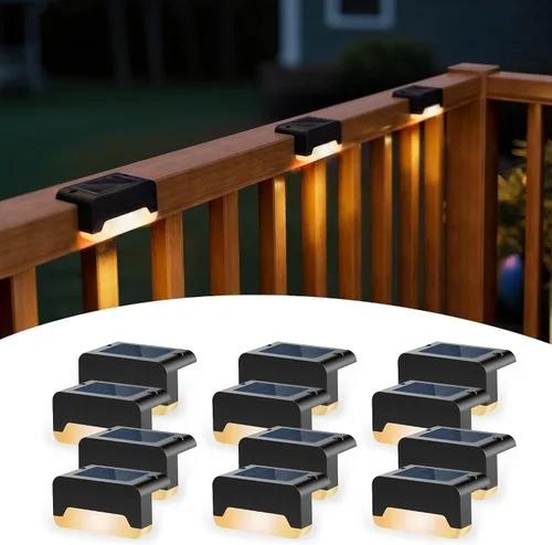 Vista 9 de SOLPEX Luces solares de cubierta, luces solares para exteriores Negro