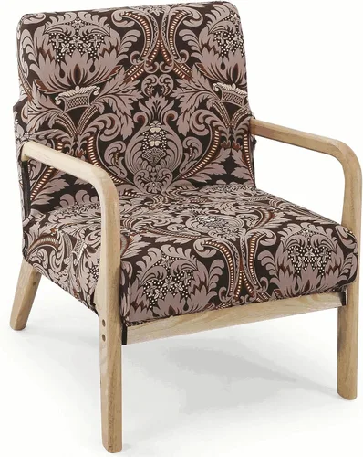 Vista 18 de Deisy Dee Funda para silla moderna de mediados de siglo impresa, Fundas elásticas para sillón de lectura, fundas tapizadas para sillas de sala Negro
