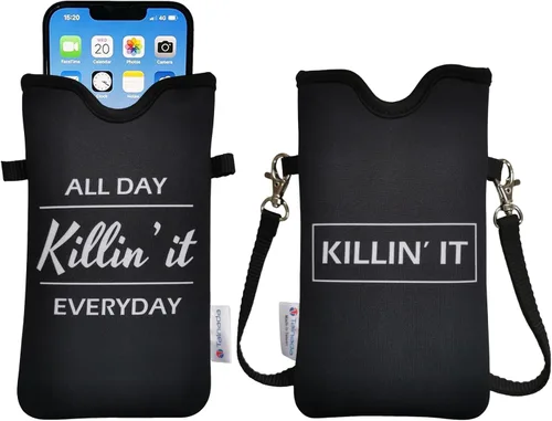 Vista 84 de Tainada Funda Estuche Bolsa de Neopreno para Teléfono para Hombres y Mujeres con Correa Cruzada/Cordón para el Cuello para iPhone 17/16/15 Pro Max