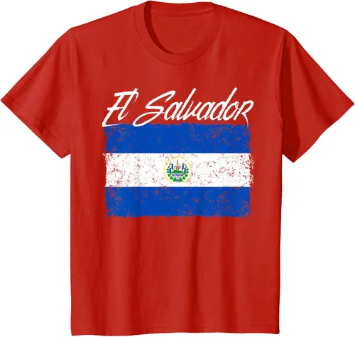 Vista 3 de Camiseta Salvadoreña Bandera El Salvador