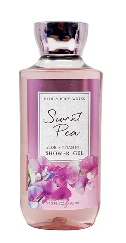 Vista 3 de Bath & Body Works Sweet Pea Deluxe Set de regalo – Niebla de fragancia fina, gel de ducha, loción corporal y crema corporal con un jabón en barra