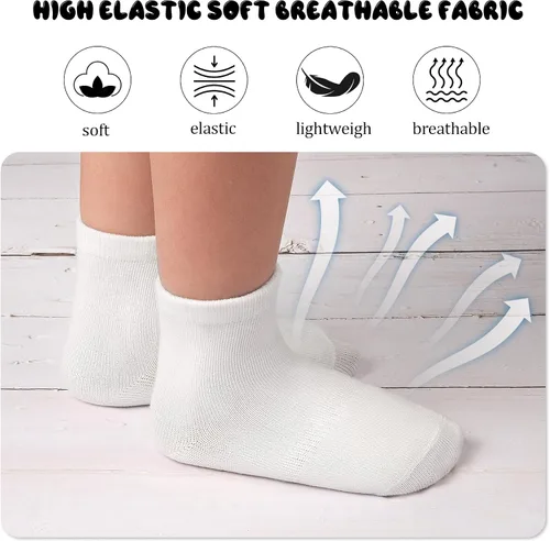 Vista 6 de SkiBeaut 20 pares de calcetines para niños y niñas de 0 a 7 años