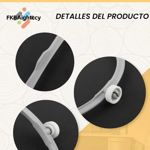 Vista 6 de 1 Uds. W11252182 para Whirlpool Microondas Anillo de reemplazo con rodillos 8206227 Soporte de bandeja de vidrio para microondas Amana Kenmore