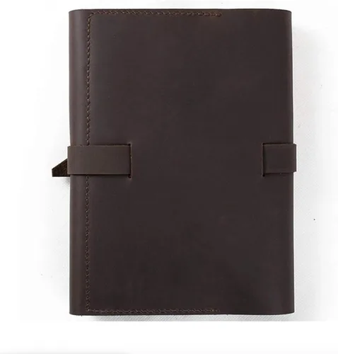 Vista 7 de Juego de regalo de diario de cuero personalizado para hombres y mujeres, iniciales en cubierta de cuero de primera calidad, bolígrafo de metal