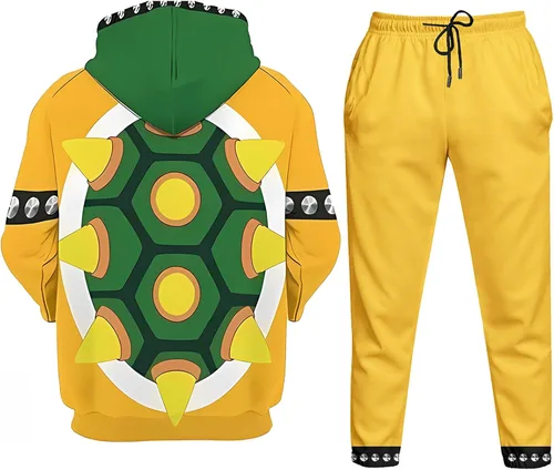 Vista 2 de WCEOHAD Game Graphics - Conjunto de sudadera con capucha para niños, sudadera con estampado 3D de anime, traje de cosplay