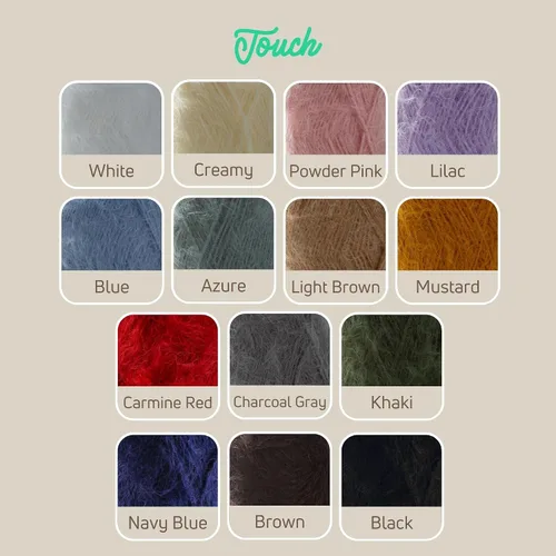 Vista 7 de Sensy Touch - Ovillo de lana, 3.5 onzas, 268 yardas, calibre 3 claro (blanco)