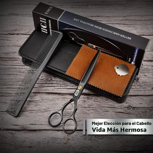 Vista 8 de CIICII Tijeras de corte de pelo, kit de tijeras de corte de pelo