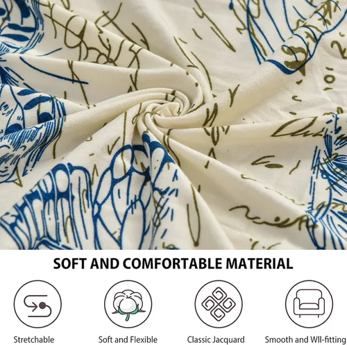 Vista 8 de CRFATOP 2 fundas elásticas para silla con respaldo de alas de mariposa, fundas de tela de elastano con respaldo de ala, fundas para sillón con parte
