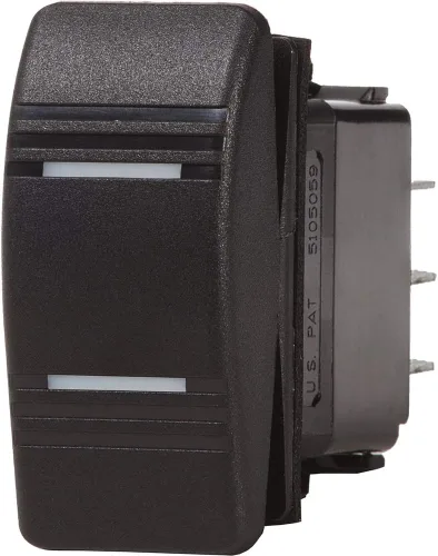 Vista 15 de Blue Sea Systems - Interruptor Contoura III Resistente al agua, negro y gris