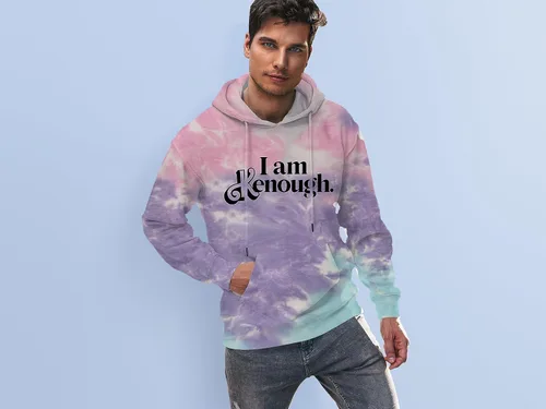 Vista 3 de Expression Tees Camiseta sin mangas con espalda cruzada I Am Kenough Barbenheimer para mujer