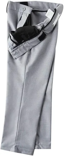 Vista 7 de YuanLu Conjunto de traje formal de 4 piezas para niños con chaleco y pantalones de vestir y corbata, Negro