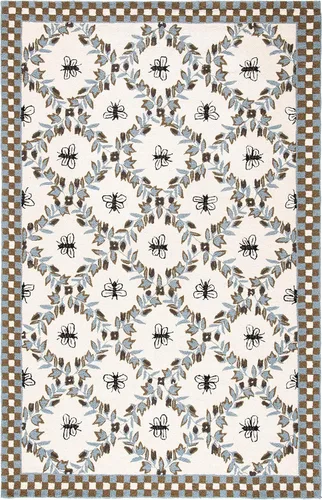 Vista 33 de SAFAVIEH Chelsea Collection - Alfombra decorativa de 1 pies 8 pulgadas x 2 pies 6 pulgadas, color negro, lana de campo francesa enganchada a mano