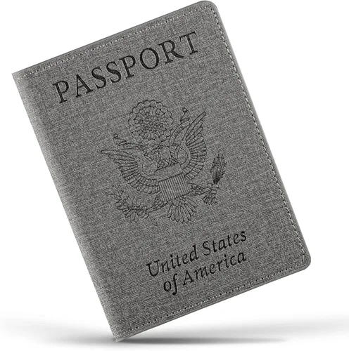 Vista 14 de Funda para pasaporte de vacunación, Azul 2PK