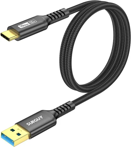 Vista 13 de SUNGUY Cable USB Android Auto de 10Gbps de 6 pulgadas/0.5 pies, Cable USB C 3.1 Gen2 3A de Transferencia de Datos, Cable USB C CarPlay de Carga