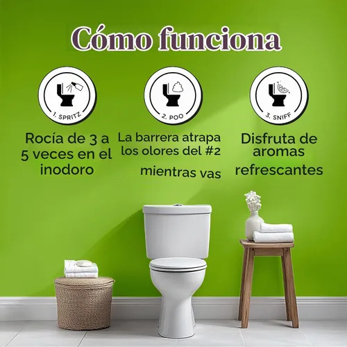 Vista 4 de Poo-Pourri Before-You-Go - Aerosol para inodoro, Bamboo Rain, 2 onzas líquidas, hasta 100 usos, desodorante para baño con aceites esenciales