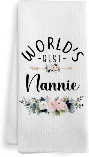 Vista 14 de World's Best Babcia - Toallas de mano para cocina, regalos para abuela de nietos, nietos, día de la madre, Navidad, cumpleaños, toalla de cocina