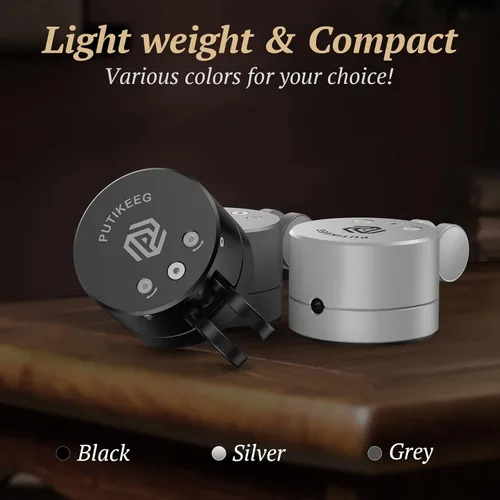 Vista 5 de Putikeeg Mini llave de código morse - CW doble paleta con base magnética, paletas de retorno magnéticas, llave Lambic Morse para radioaficionado