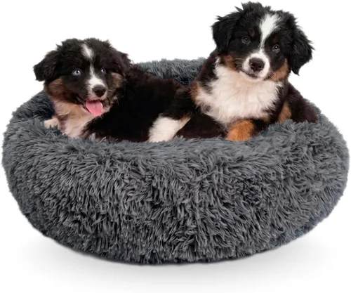 Vista 15 de Active Pets Cama Premium para Perros Pequeños en Forma de Dona, Se Adapta a Perros de Hasta 45 Libras, Funda Removible y Cojín Lavable, Felpa