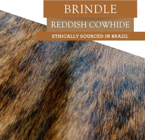 Vista 6 de Sunshine Cowhides Alfombra de piel de vaca rojiza 100% genuina, estilo moderno, alfombra de piel de animal y alfombra para suelo, para sala