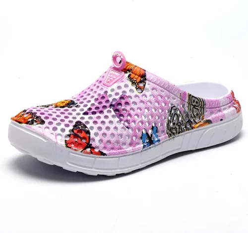 Vista 10 de CERYTHRINA Zuecos de jardín para mujeres, zapatos transpirables de secado rápido, sandalias, pantuflas, calzado de playa