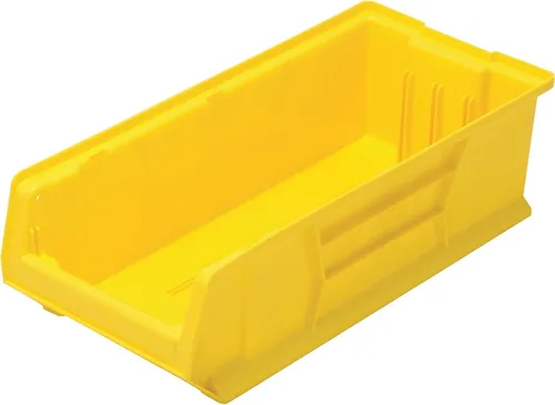 Vista 2 de Quantum QUS951 - Contenedor de plástico apilable para almacenamiento, 24 x 8 x 9 pulgadas, color azul, caja de 6