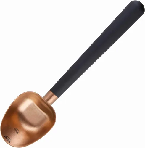 Vista 12 de Easyworkz Cuchara de café de mango largo hueco de acero inoxidable, cuchara medidora de 0.27 oz para café molido y té de hojas sueltas, latón dorado
