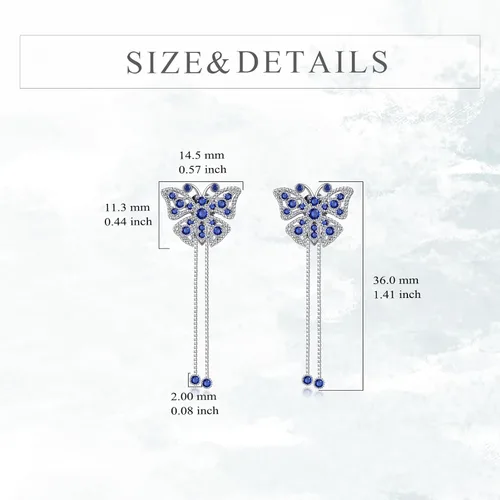 Vista 6 de YONFQE Unique Animal Earrings Sterling Silver Dangling Jewelry Birthday Gifts for Women Girls
