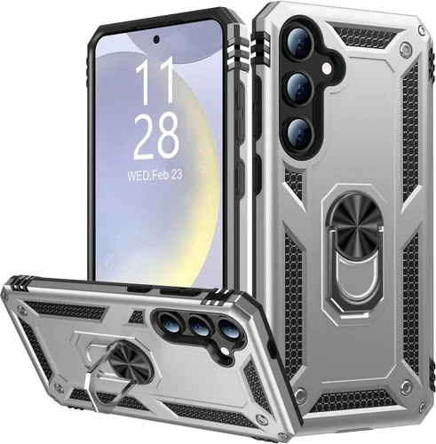 Vista 33 de IKAZZ Funda para Galaxy S21, Grado Militar Resistente a Golpes de Servicio Pesado Cubierta Protectora para Teléfono Pasa Prueba de Caída de 16 pies