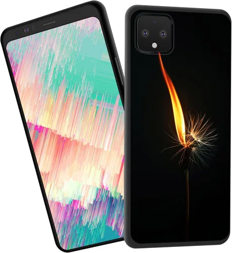 Vista 36 de Funda delgada para Google Pixel 4 XL, funda delgada de silicona de TPU suave a prueba de golpes para Google Pixel 4 XL, cruz negra