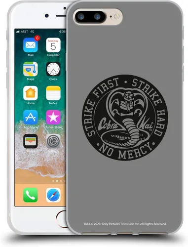 Vista 185 de Head Case Designs Funda de gel suave con licencia oficial de Cobra Kai Gold Medal Graphics compatible con Apple iPhone 7 Plus/iPhone 8 Plus