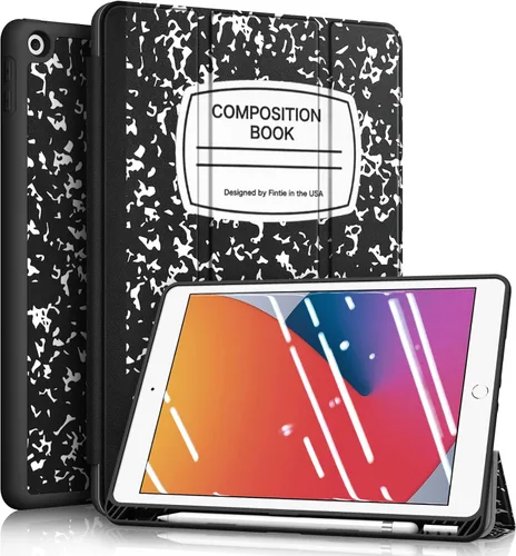 Vista 15 de Fintie Funda delgada para iPad de 9ª / 8ª / 7ª generación de 10.2 pulgadas Tri-Fold Stand, Flexible Soft TPU Back Cover, Viewing & Typing Angles