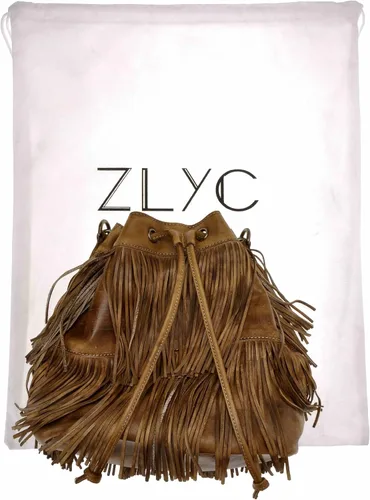 Vista 7 de ZLYC - Bolso de piel para mujer, diseño boho