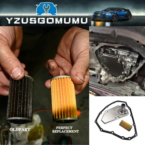 Vista 4 de RE0F11A CVT Kit de juntas de cárter de aceite para filtro de transmisión compatible con Nissan Versa Sentra Compatible con Nissan Versa Sentra