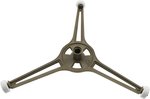 Vista 3 de E-outstanding 2 anillos giratorios de triple brazo para microondas, rodillo de anillo giratorio, soporte de bandeja de placa de vidrio pequeño