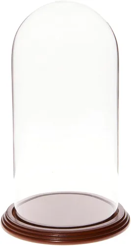 Vista 6 de Plymor Cúpula de cristal de 5.5" x 11" (base de madera MDF negra)