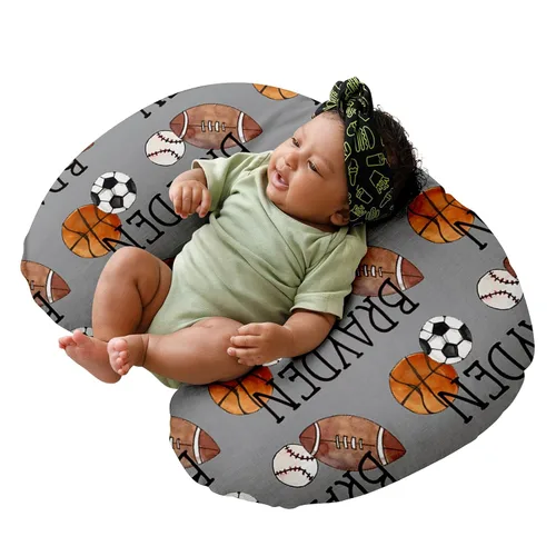 Vista 14 de Dyoart Funda de almohada de lactancia para bebé, funda de almohada personalizada para biberón, regalo personalizado para niños y niñas