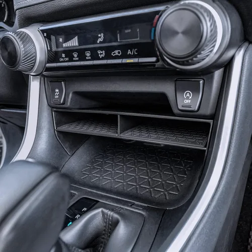 Vista 4 de TOPINSTALL 2025 Nuevo divisor de apertura más amplia compatible con Toyota Rav4 y RAV 4 Prime 2019-2025, organizador de ranura divisor más grande