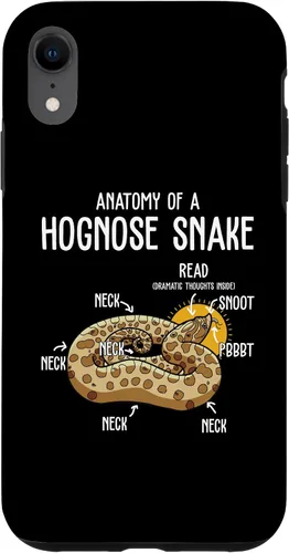 Vista 8 de Carcasa divertida para iPhone 15 Anatomía de una serpiente de hognose, para amantes de reptiles y animales