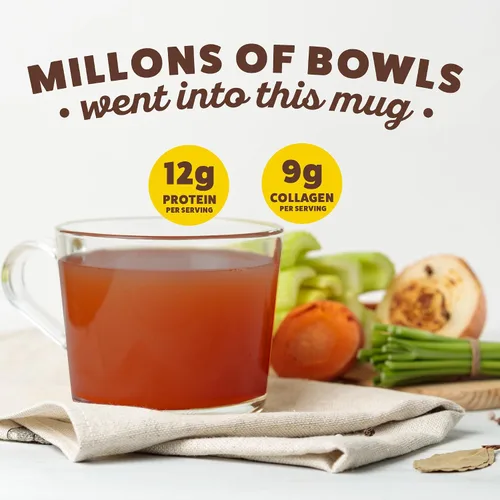 Vista 5 de Zoup! Mezcla de caldo de huesos para sorber instantáneo, carne de res, 0.53