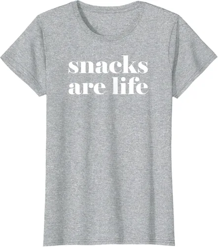 Vista 22 de Snacks Are Life - Camiseta divertida para amantes de los aperitivos, Negro