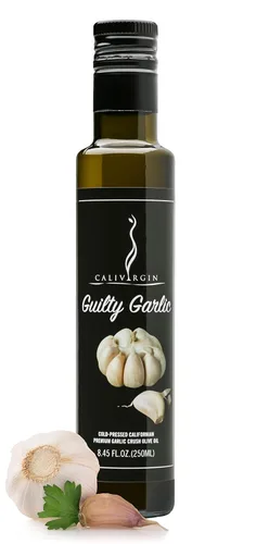 Vista 8 de Calivirgin Aceite de oliva virgen extra con sabor a ajo jalapeño con infusión de ajo, aceite de oliva prensado en frío, aceite de oliva jalapeño